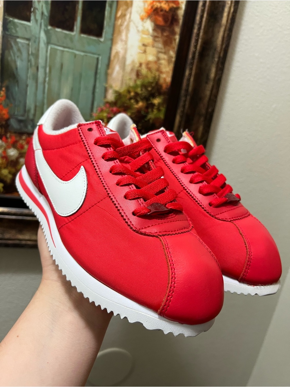 Nike Cortez Basic Nylon Red sneakers rare - Picture 5 of 16